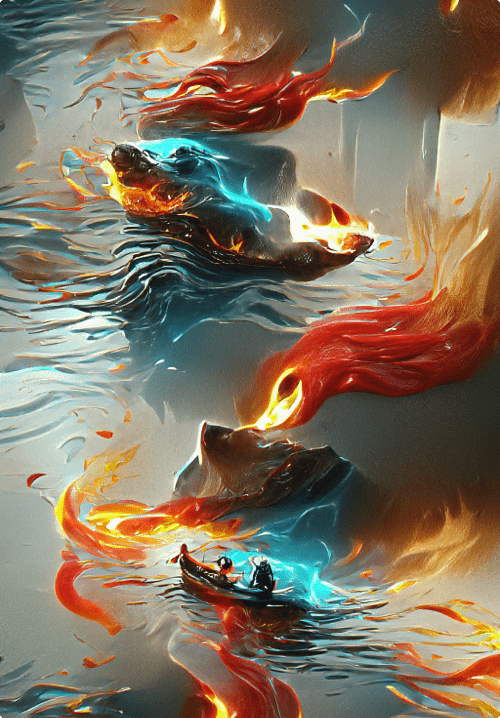 Fire and Water Painting