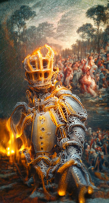 AI generated image of a warrior